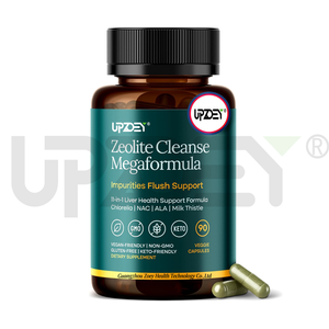 Capsules de désintoxication pour le nettoyage du foie à la zéolite pour la santé et l'énergie des intestins de désintoxication des métaux lourds avec NAC Chlorella Spirulina Milk Thistle & Shilajit - Product Image 1