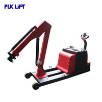 Grue hydraulique électrique à contrepoids portable pour levage de poids légers