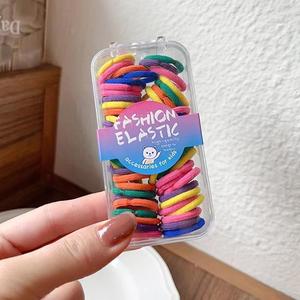60PC Box Pack High Elastic color <span class=keywords><strong>lazos</strong></span> para el cabello caja colorida bebé bandas para el cabello Accesorios - Product Image 5