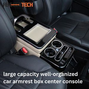 Système de console d'<span class=keywords><strong>accoudoir</strong></span> pour voiture Feigeer Tech : Rangement bien organisé, éclairage d'ambiance, grande capacité, installation <span class=keywords><strong>sans</strong></span> perçage - Product Image 2