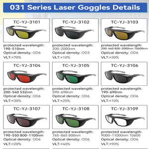 200nm-2000nm Laser Googles diodo Ndyag fibra Lasershair rimozione di protezione per <span class=keywords><strong>saldatura</strong></span> <span class=keywords><strong>occhiali</strong></span> di sicurezza CE EN207 - Product Image 3