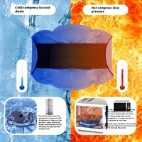 Genouillères en gel réutilisables pour le sport, à double usage, pour le froid et le chaud, avec sangles élastiques, gel flexible pour les coudes et les genoux, poche à glace