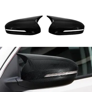 Auto Car Body Side Door Rearview Side Mirror Covers Sticker Trim ABS Carbon Fiber Style Black For KIA K5 Optima 2011-2015