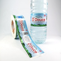Étiquettes adhésives bpp blanches avec livraison gratuite, rouleau d'autocollants avec Logo personnalisé pour bouteilles d'eau