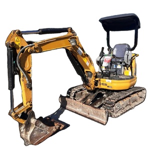 Mini-excavatrice d'occasion CAT 020CR 020 2t 3T, excavatrice sur chenilles d'occasion, moteur japonais, pompe, certifiée CE, avec accessoire tarière - Product Image 1