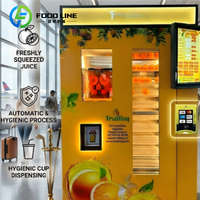 Distributeur automatique de jus d'orange frais réfrigéré pour centres commerciaux, aéroports et gares