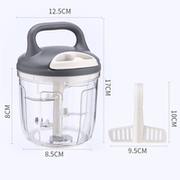 Groothandel handmatige knoflook-groente-blender peperhakker multifunctionele huishoudelijke handmatige vleesmolen