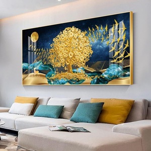 Phòng khách hiện đại treo bức tranh trang trí nội thất sang trọng chất lượng cao trừu tượng pha lê sứ tường nghệ thuật trang trí bức tranh - Product Image 2