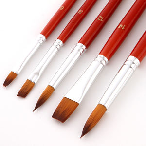 Fournitures d'<span class=keywords><strong>art</strong></span> professionnelles, ensemble de 24 pinceaux de peinture pour <span class=keywords><strong>aquarelle</strong></span>, acrylique, peinture à l'huile avec pochette de transport - Product Image 6