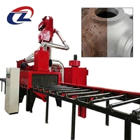 Machine de sablage automatique Q69 certifiée CE pour le nettoyage des taches de rouille sur les barres et sections en acier