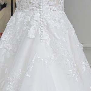 Jancember RL308 playa encaje flor fiesta nupcial boda A-line vestidos de mujer - Product Image 6