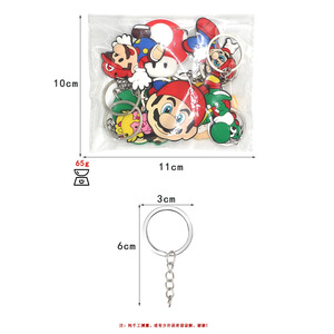 Dihua tùy chỉnh phim hoạt hình marios Bros Keyring mềm PVC 2D/3D cao su PVC siêu marios Keychain - Product Image 6