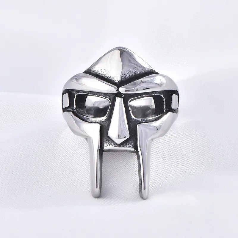 Goth хип-хоп Mf Doom Маска Кольца для мужчин Гладиатор панк стиль египетский фараон мужской кольцо классические ретро ювелирные изделия Аксессуары для вечеринок