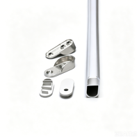 Kit de profilé en aluminium pour bande LED 15*30mm à montage en surface, boîtier d'éclairage pour armoire, profilé en aluminium