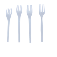 Ensemble de fourchettes, cuillères et couteaux biodégradables et compostables pour événements, repas à emporter et compagnies aériennes