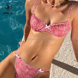 Conjunto de Bikini de Dos Piezas 2024, Fabricante de Trajes de Baño, Trajes de Baño de Diseñador Personalizados de Lujo al por Mayor para Mujer - Product Image 4