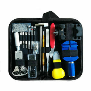 Kit de réparation de montres en acier inoxydable personnalisé OEM, 147 pièces, outils de réparation DIY, démonte-bracelet, ouvre-boîtier, tournevis - Product Image 1