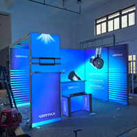 Stand d'exposition modulaire en aluminium SEG avec impression par sublimation, stand d'éclairage moderne portable pour salons professionnels