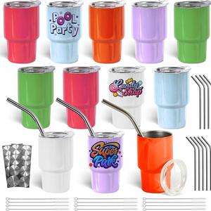 100pcs/ctn US Warehouse Stocked <b>Mini</b> 3oz Shotglass Tumbler Cup <b>Shot</b> <b>Bottle</b> for Children Stainless Steel Beer Mug - Product Image 1
