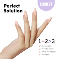FZANEST TPO Free HEMA Free Buildergel Structure Builder Base et Top BIAB Nails Private Label Builder Hard Gel Polish à la maison