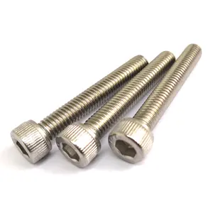 Hot Din912 M5 M6 M8 M4 X7mm Carbon Stainless Steel Zinc Smooth Button Hex Socket Head Cap Tornillo Bolt Screw