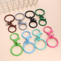 Gelakte zinklegering kreeft figuur-acht sluiting sleutelhanger 3-delige set DIY handgemaakte sieraden accessoires speelgoed hangers creatief