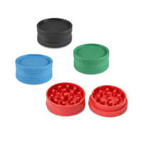Moulin à herbes sèches biodégradable en plastique, 55 mm, 2 pièces, écologique, pour tabac à rouler, avec logo personnalisé, vente en gros, pas cher