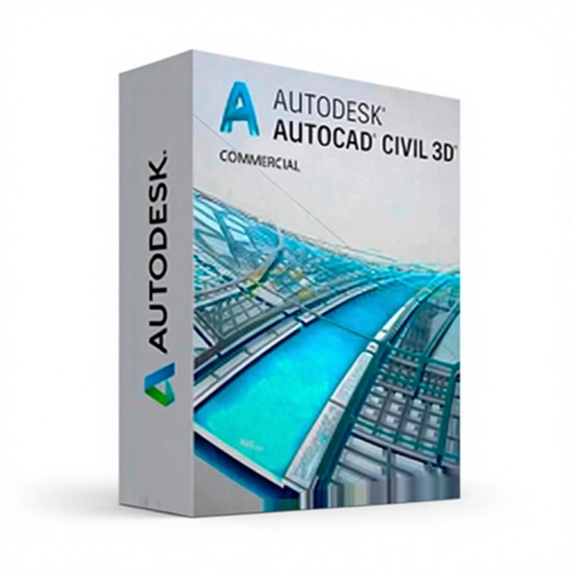 Civil 3D Commercial Modeling Software with Design Customization-1 Year License for Windows & MAC