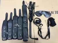 Kit BDSM en Peluche 7 Pièces, Jouets Érotiques, Jeu de Soumission, Ensemble de Bondage Fétichiste BDSM pour Couples et Femmes