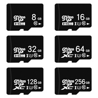 Kartu Memori SD Grosir Pabrik, Kartu TF Kecepatan Tinggi 8GB-512GB Plastik Hitam TW 10g sdxc Card 512gb CE FCC Rohs 2.7V - 3.6V