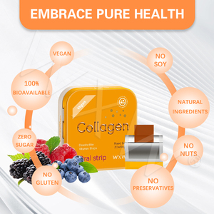 ฟิล์มคอลลาเจนสำหรับผิวเล็บทำให้ผมขาวกระจ่างใสวิตามินแผ่นปากทำให้ขาวขึ้น - Product Image 3