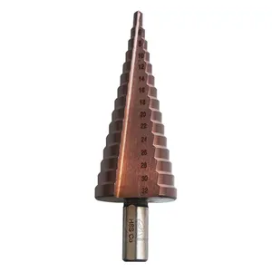 Hss 4241/6542/M35 Titanium Nitride Rechte Fluit Stap Boor Set Voor Boren Van Metalen