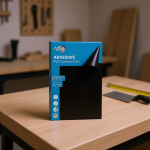 Film adhésif en PVC pour meubles VC, 196,9x35,4 pouces, auto-adhésif, noir, modèle D0100H5XBSJ - Product Image 2