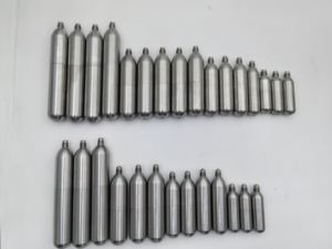 Capsules de cartouches de gaz CO2 en acier inoxydable de qualité alimentaire rechargeables 8g 12g 16g 33g 38g 45g 88g Cylindre de brochage CNC - Product Image 5