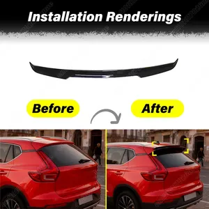 Aileron de toit arrière pour XC40 ABS 2019 2020 2021 2022 2023, décoration d'aileron fixe, accessoires extérieurs pour automobile - Product Image 2