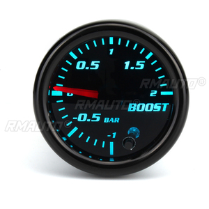 Manómetro para Auto de 2 Pulgadas (52mm), Medidor de Presión de Turbo Mecánico, Vacuómetro de -12 Bar, LED de 7 Colores, Lente Negra, 12V - Product Image 4