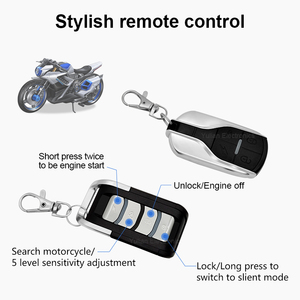 Nuevo Modelo de Sistema de Alarma Unidireccional para Motocicleta de 12V con 2 Elegantes Controles Remotos, Alarma de Arranque del Motor - Product Image 3