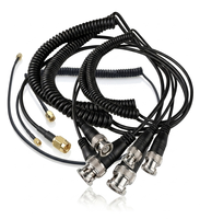 Cable coaxial TNC RG58 con muelle, cable de muelle blindado para transmisión de señal de radiofrecuencia, arnés de cable en espiral personalizado para pruebas