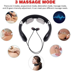 Home Use 2 in 1 Smart Neck and Shoulder Massager with In-Ear <b>Wireless</b> Earphone - Product Image 3