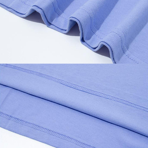 Áo thun Unisex Qelonto Oversized 100% cotton 180gsm mềm mại và thoải mái, in họa tiết chữ thời trang, màu đen, dành cho nam - Product Image 5