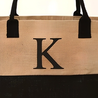 Nouveaux produits 2022, sac de plage en jute durable, réutilisable, imperméable, avec logo imprimé, de luxe