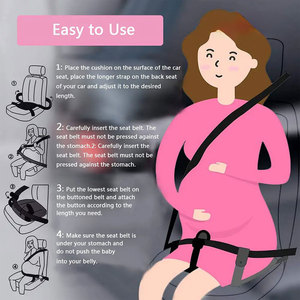 SUNNUO Safeguard, Cojín Ajustador de Cinturón de Seguridad para Asiento de Coche para Bebés, Fundas de Asiento de Coche para Maternidad - Product Image 6