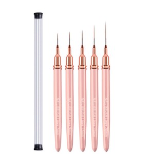 Özel Logo pembe Metal kolu naylon saç 3D <span class=keywords><strong>Nail</strong></span> Art Liner fırça <span class=keywords><strong>Nail</strong></span> Art Liner fırçalar detay astar fırça - Product Image 6