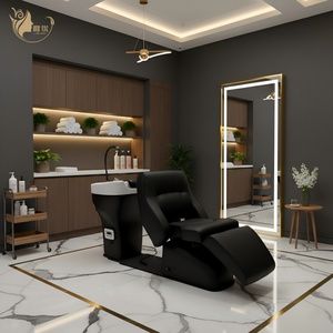 Juego <span class=keywords><strong>de</strong></span> <span class=keywords><strong>Lavacabezas</strong></span> y Silla para Salón <span class=keywords><strong>de</strong></span> Belleza a Precio <span class=keywords><strong>de</strong></span> Fábrica, Silla <span class=keywords><strong>de</strong></span> Lavado Multifuncional para Peluquería, Camas <span class=keywords><strong>de</strong></span> Masaje para Spa - Product Image 1