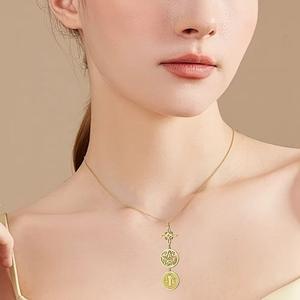 Collares con Colgante <span class=keywords><strong>de</strong></span> Estrella Pentagrama y Tetragramatón <span class=keywords><strong>de</strong></span> KOMI, Collar con <span class=keywords><strong>Medalla</strong></span> <span class=keywords><strong>de</strong></span> <span class=keywords><strong>San</strong></span> <span class=keywords><strong>Benito</strong></span> <span class=keywords><strong>de</strong></span> Acero Inoxidable para Hombre y Mujer - Product Image 2