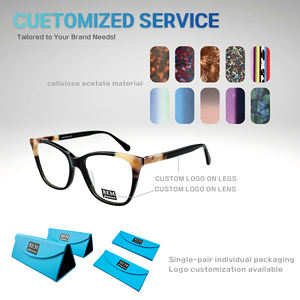 女性用スクエアアセテート光学フレーム、フロストグレー大理石模様、軽量メガネ、処方箋対応 - Product Image 4