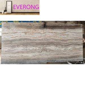 Carreaux muraux extérieurs en <span class=keywords><strong>travertin</strong></span> gris argenté italien, design moderne, surface polie, imperméables, bon <span class=keywords><strong>prix</strong></span>, grandes dalles de <span class=keywords><strong>pierre</strong></span> - Product Image 6