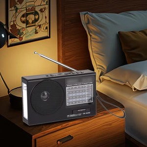 <span class=keywords><strong>Radio</strong></span> portable <span class=keywords><strong>FM</strong></span>/AM/SW BT/USB/TF avec lampe torche LED, port AUX, haut-parleur intégré, <span class=keywords><strong>radio</strong></span> numérique - Product Image 6