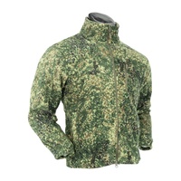 Veste polaire de style camouflage russe épais chaud manteau d'hiver en velours par temps froid avec fermeture éclair complète