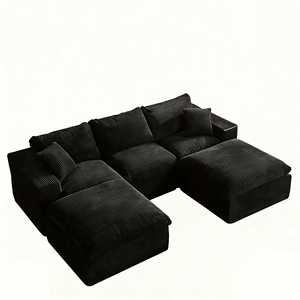 Juego de Sofás Reclinables Modernos de Lujo para Sala de Estar y Dormitorio, Combinación de <span class=keywords><strong>3</strong></span>+<span class=keywords><strong>2</strong></span> Plazas, Compresión para el Hogar, Sin Marco - Product Image 5